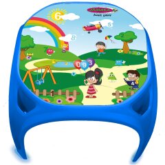 Childrens table Fun with Numbers XL blue