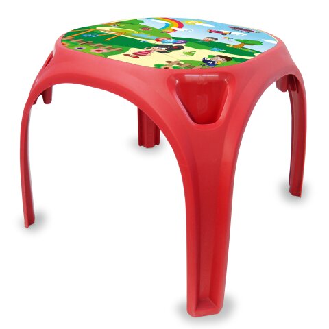 Mesa para niños Diversión con números XL rojo