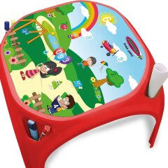 Childrens table Fun with Numbers XL red