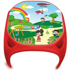 Mesa para niños Diversión con números XL rojo