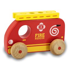 Wooden Toys Kidiwood Shape sorter emergency vehicles 4 parts