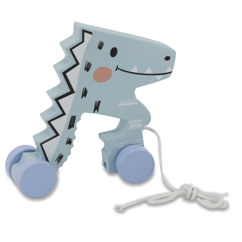 Holzspielzeug Kidiwood Nachzieh-Dino 2tlg.