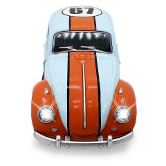 Volkswagen Classical Beetle 1967 Diecast 1:28 hellblau inkl. Knopfzellen