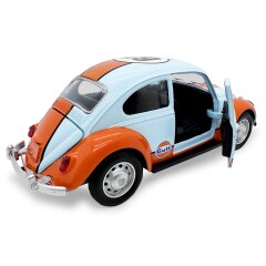 Volkwagen Classical Beetle 1967 Diecast 1:28 azul claro incl. Pilas de botón