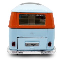 Volkwagen T1 Diecast 1:30 azul claro incl. Pilas de botón