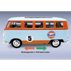 Volkwagen T1 Diecast 1:30 azul claro incl. Pilas de botón
