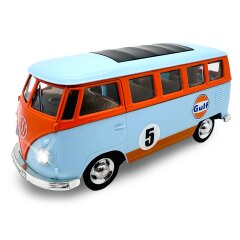 Volkwagen T1 Diecast 1:30 azul claro incl. Pilas de botón