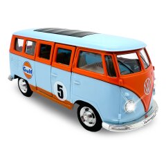 Volkwagen T1 Diecast 1:30 azul claro incl. Pilas de botón