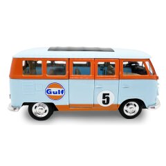 Volkwagen T1 Diecast 1:30 azul claro incl. Pilas de botón