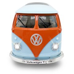 Volkwagen T1 Diecast 1:30 azul claro incl. Pilas de botón