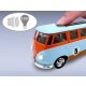 Volkwagen T1 Diecast 1:30 azul claro incl. Pilas de botón