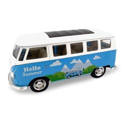 Volkswagen T1 Diecast 1:30 blue incl. Button cells