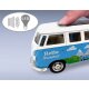 Volkswagen T1 Diecast 1:30 blu incl. Pile a bottone