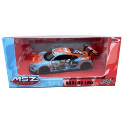Audi R8 LMS Diecast 1:24 azul incl. Pilas de botón