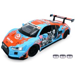 Audi R8 LMS Diecast 1:24 azul incl. Pilas de botón