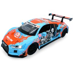 Audi R8 LMS Diecast 1:24 azul incl. Pilas de botón