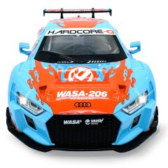 Audi R8 LMS Diecast 1:24 blue incl. Button cells
