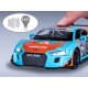 Audi R8 LMS Diecast 1:24 blau inkl. Knopfzellen