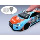 Audi R8 LMS Diecast 1:24 blu incl. Pile a bottone