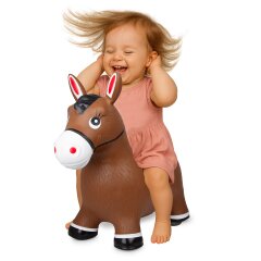 Animal saltarín Caballo HoppyDoo marrón con...