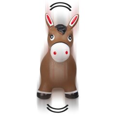 Animal saltarín Caballo HoppyDoo marrón con bomba