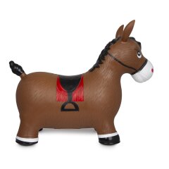 Bouncing animal horse brown with pump