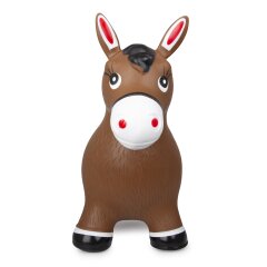 Bouncing animal horse brown with pump