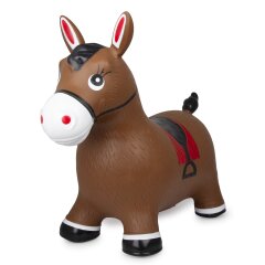 Bouncing animal horse brown with pump