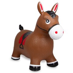 Bouncing animal horse brown with pump