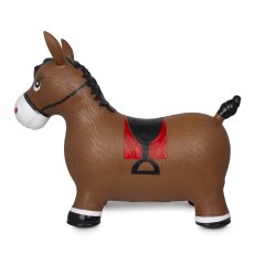 Bouncing animal horse brown with pump