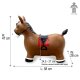 Animal saltarín Caballo HoppyDoo marrón con bomba
