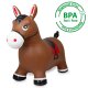 Animal saltarín Caballo HoppyDoo marrón con bomba