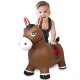 Bouncing animal horse brown with pump