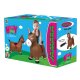 Bouncing animal horse brown with pump