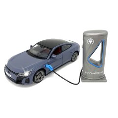Audi RS e-tron GT Diecast 1:36 grey incl. Button cells