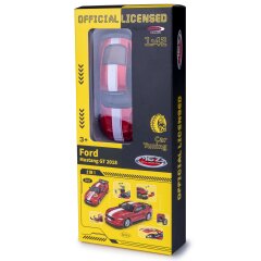 Ford Mustang GT Diecast 1:42 rojo 2en1