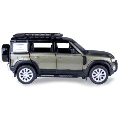 Land Rover Defender 110 Diecast 1:32 green incl. Button cells