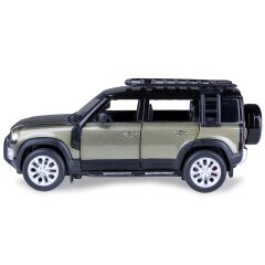 Land Rover Defender 110 Diecast 1:32 green incl. Button cells