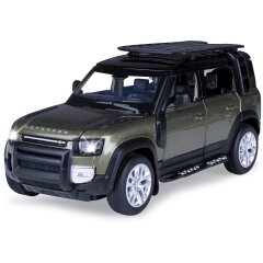 Land Rover Defender 110 Diecast 1:32 green incl. Button cells