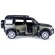 Land Rover Defender 110 Diecast 1:32 verde incl. Pile a bottone