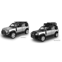 Land Rover Defender 110  Diecast 1:43 silver 2in1