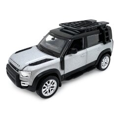 Land Rover Defender 110  Diecast 1:43 silver 2in1
