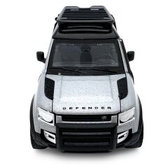 Land Rover Defender 110  Diecast 1:43 silver 2in1