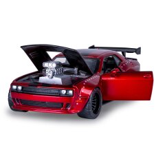 Dodge Challenger SRT Jailbreak Diecast 1:36 rojo 2en1