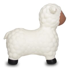 Animal rebondissante mouton blanc avec pompe