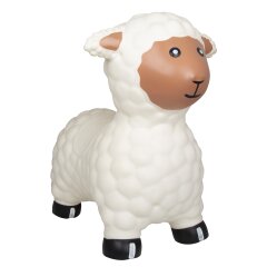 Animal rebondissante mouton blanc avec pompe