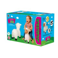 Bouncing animal sheep HoppyDoo white with pump