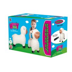 Bouncing animal sheep white with pump