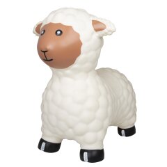 Bouncing animal sheep white with pump