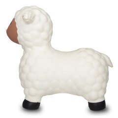 Bouncing animal sheep white with pump